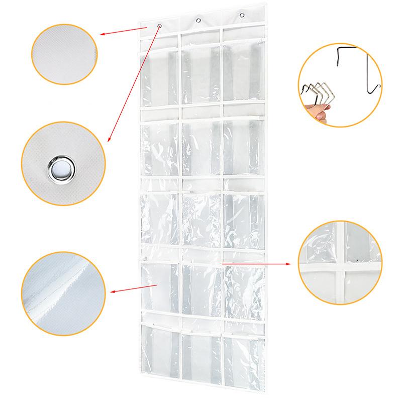 15 Pockets Waterproof Hanging Over the Door Organizer For Accessories Storage