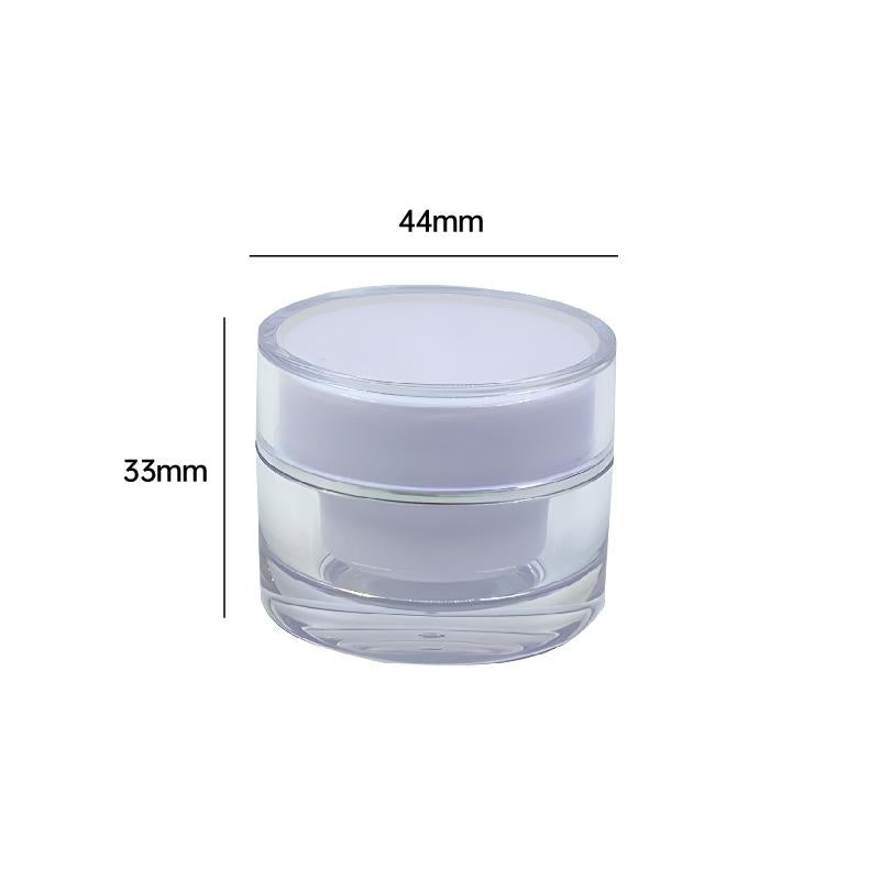 High-Quality Clear Acrylic Cream Bottles for Skincare Storage Acrylic Cream Bottles 10pcs