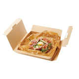 Kraft Paper Takeaway Containers Gable Pizza Boxes 50PCS