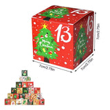 Countdown to Christmas with this festive set of 24 Christmas Candy Boxes! 