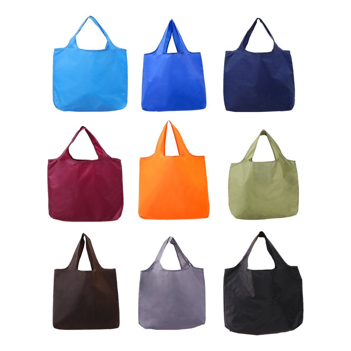 Durable Waterproof Foldable Fabric Reusable Grocery Bags 1pc