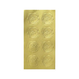 Elegant Self-Adhesive Golden Stickers for Packaging 400pcs