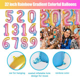 0-9 Number Foil Balloons 1 piece