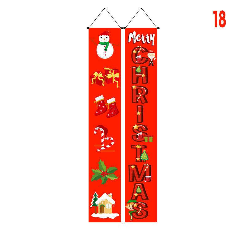 Door Banner Couplet Christmas Decoration 4Styles 1 Pair