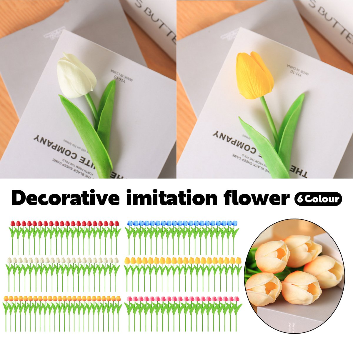 20PCS Fake Flowers Wedding Decor