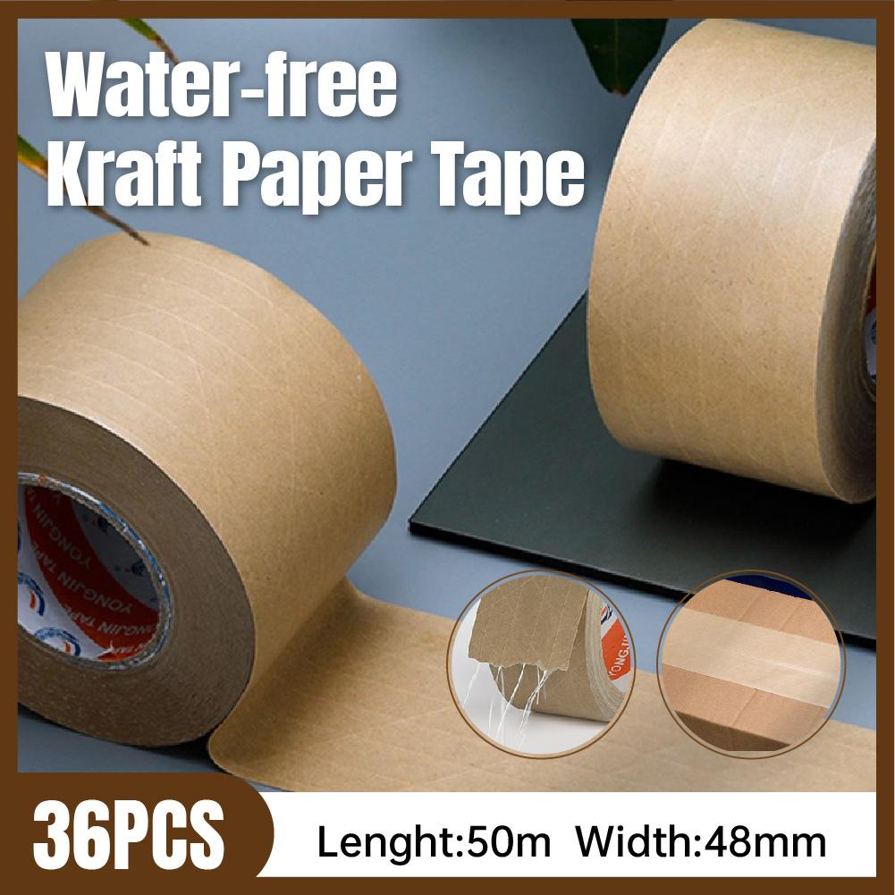 Self Adhesive Packing Tape Kraft Paper 36 Rolls