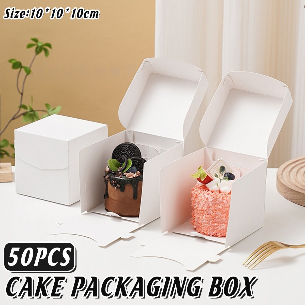 3 Inch Mousse Cake Packing Box 50PCS