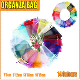 Organza Bags Drawstring Multi-Colour and Sizes 10-50 Pack