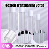 High-Quality PET Plastic Frosted Dispenser Bottles for Skincare Lotions 10pcs