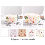 Paper Sandwich Boxes with Multicoloured Designs 100PCS