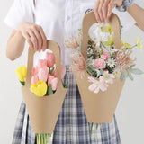 Elegant Kraft Paper Bouquet Bag for Beautiful Floral Presentations