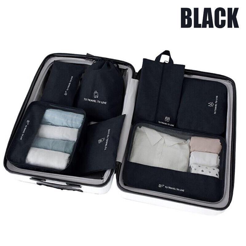 Packing Cubes Travel Pouches Storage Bag 7PCS