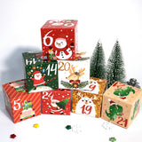 Countdown to Christmas with this festive set of 24 Christmas Candy Boxes! 