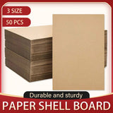 Three-layer Corrugated Cardboard Sheets 50PCS