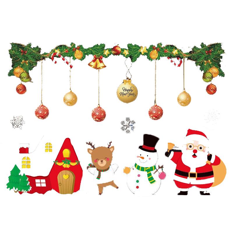 Christmas Window Stickers Wall Decal 1Pack