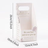 Elegant Foldable Hand-Held Flower Packaging Boxes for Gift Presentations 10pcs