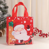 25pcs Christmas Non Woven Shopping Tote Bags Printed Colour Party Gift Bags