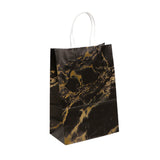 25PCS Marble Series Shopping Paper Bag Luxury Handbag Party Favor Gift Bags