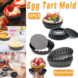 Mini Tart Mold Nonstick Molds 12PCS