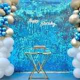 Rectangle Tinsel Curtain Shimmer Wall Backdrop 2M Length Party Decoration Sequin