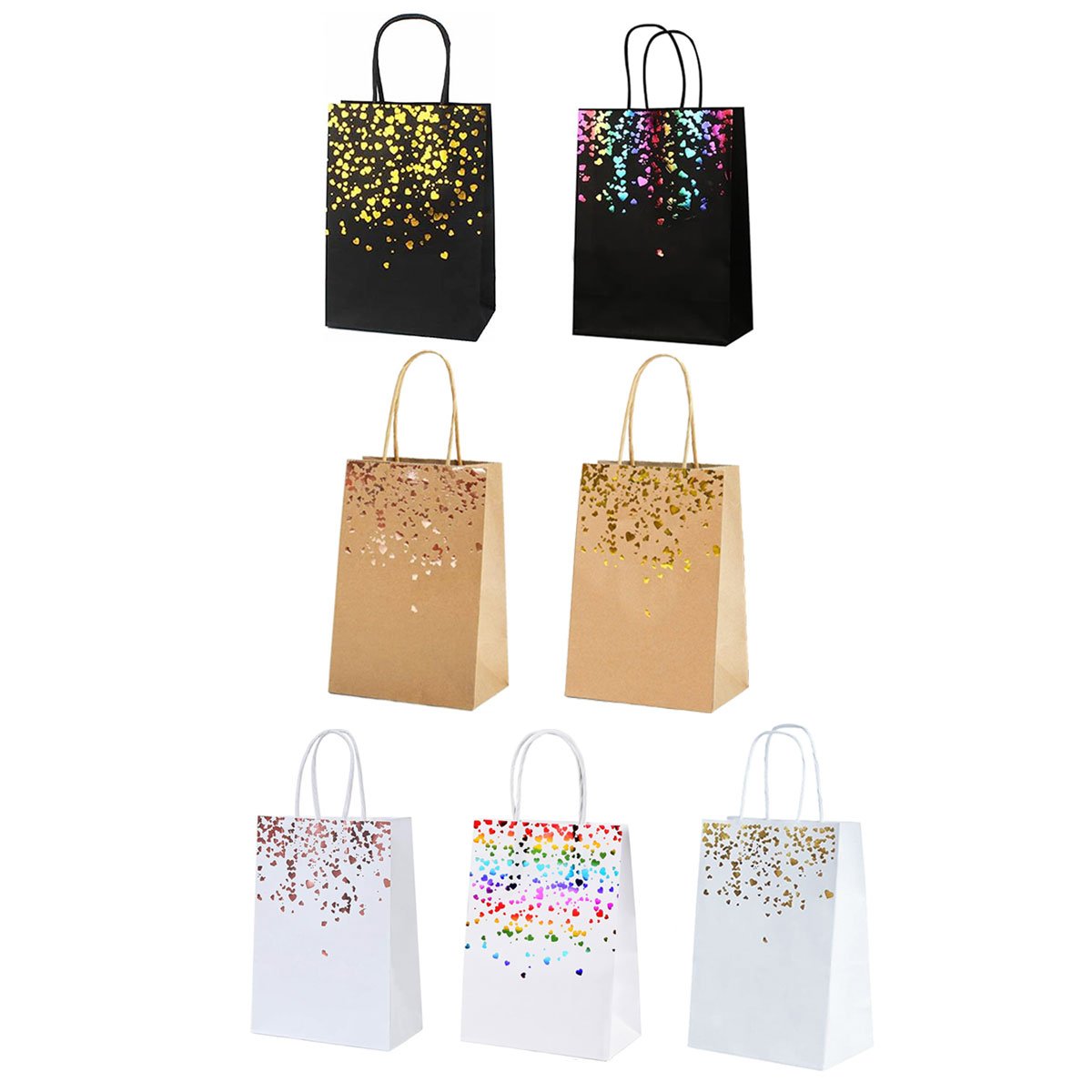 Party Kraft Paper Bronzing Small Love Gift Bag Candy Bag In Wholesale