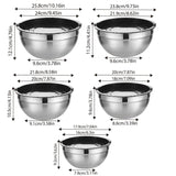 Stainless Steel Mixing Bowls 5PCS