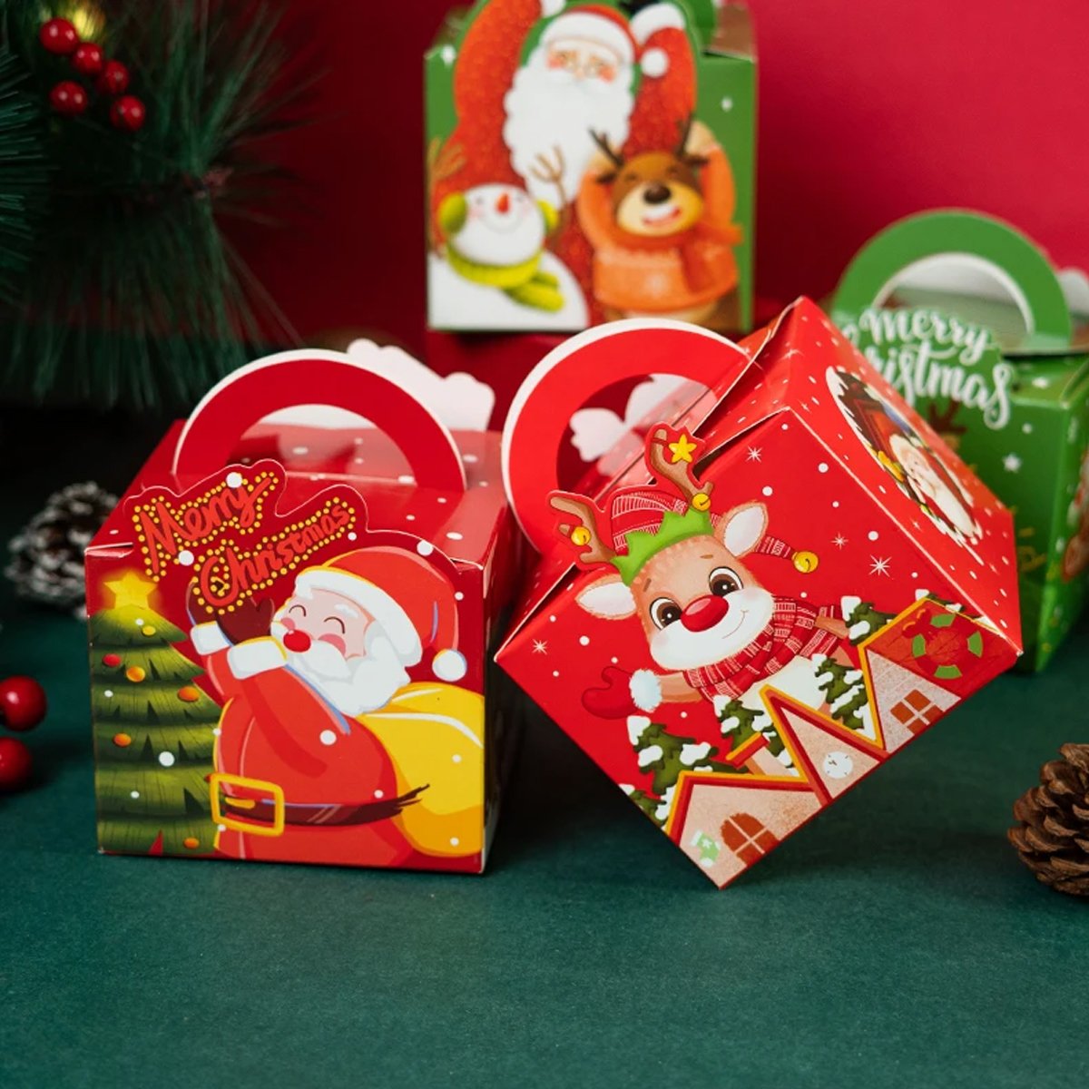 Get into the festive spirit with these adorable Christmas-themed gift boxes.