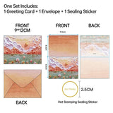 High-Quality Card Stock Post Card with Mini Envelope Set 30pcs