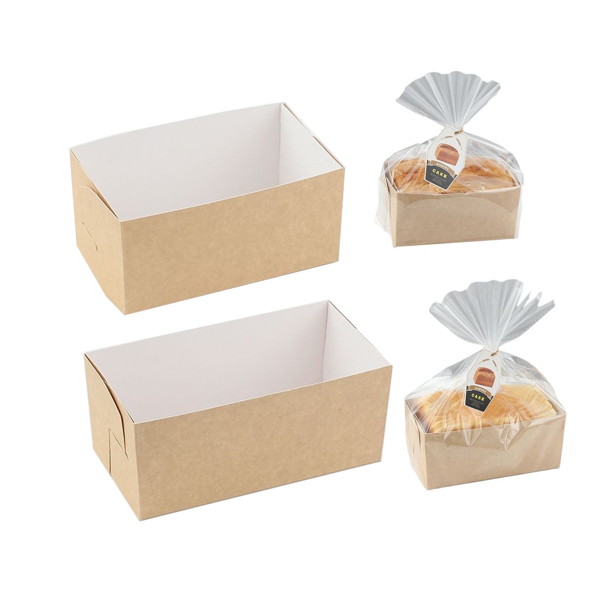 Cake Bread Bakery Packaging Box 100PCS