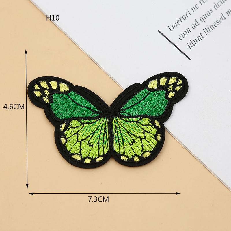 20PCS Colourful Butterfly Applique Lace Trims Sewing Embroidery Craft Patch Sew