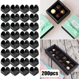 Food-Grade Paper Folding Trays for Chocolate Display 200pcs