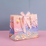 High-Quality Paper Oil Painting Gift Paper Bags Set 10PCS