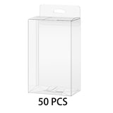 Transparent PVC Hook Gift Boxes 50PCS