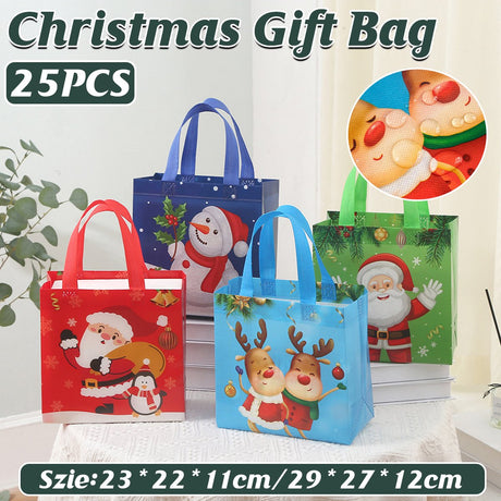 25pcs Waterproof Non-Woven Foldable Gift Storage Bag