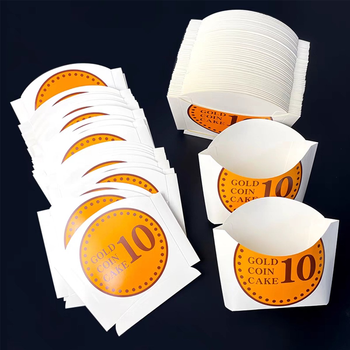 Food-Grade White Cardboard Stylish Bread Boxes for Bakery 100pcs