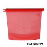 Reusable Silicone Food Storage Bags Leak proof Microwave Freezer Freshness Safe