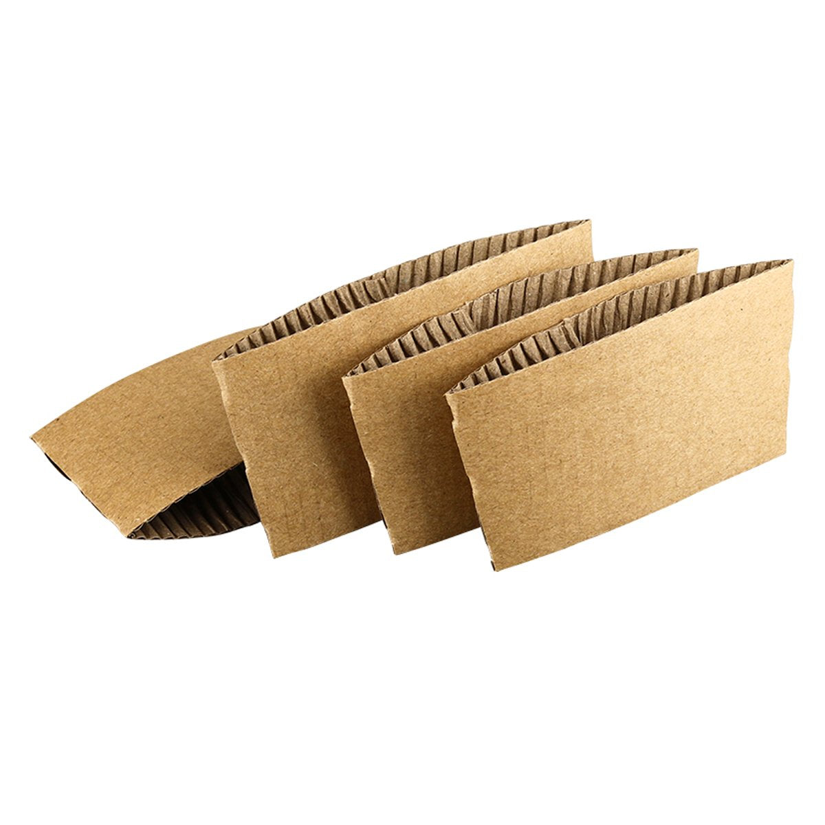 Disposable Kraft Paper Coffee Cup Sleeves 200PCS