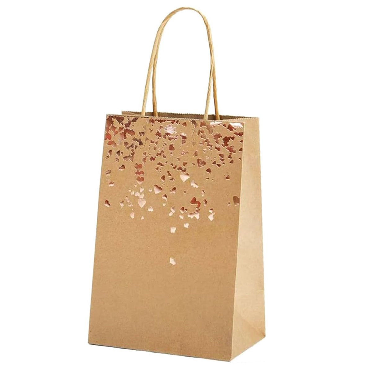 Party Kraft Paper Bronzing Small Love Gift Bag Candy Bag In Wholesale