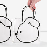 Durable Paper Rabbit Gift Bags with Handles for All Occasions 50pcs