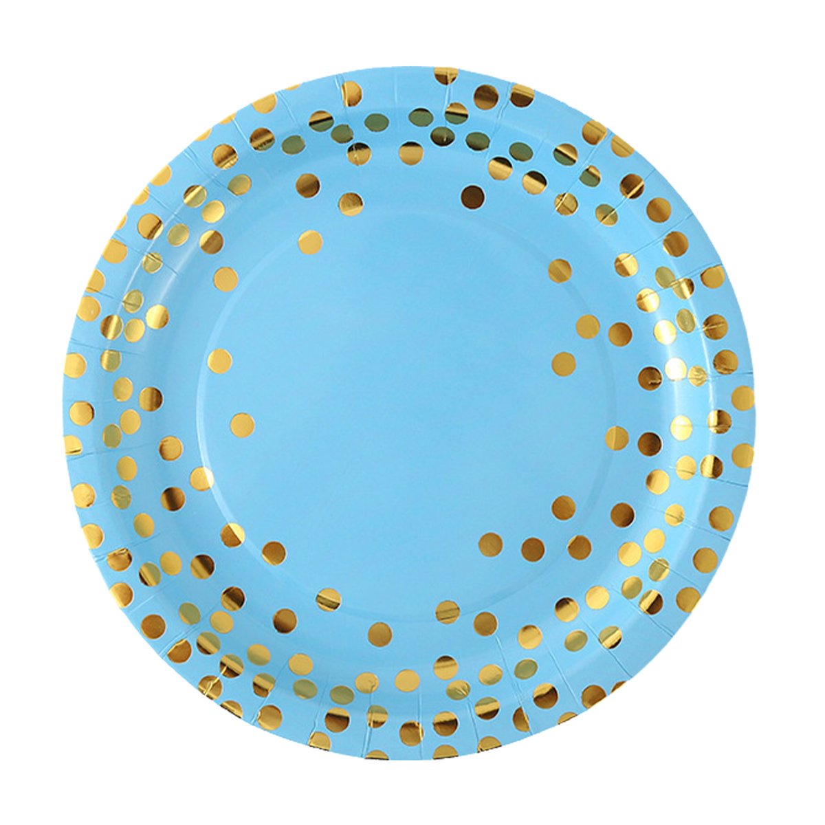 Polka Dot Tableware Set Blue 50PCS