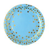 Polka Dot Tableware Set Blue 50PCS