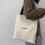 High-Quality Durable Canvas Shoulder Bags for Students and Shoppers 1pc