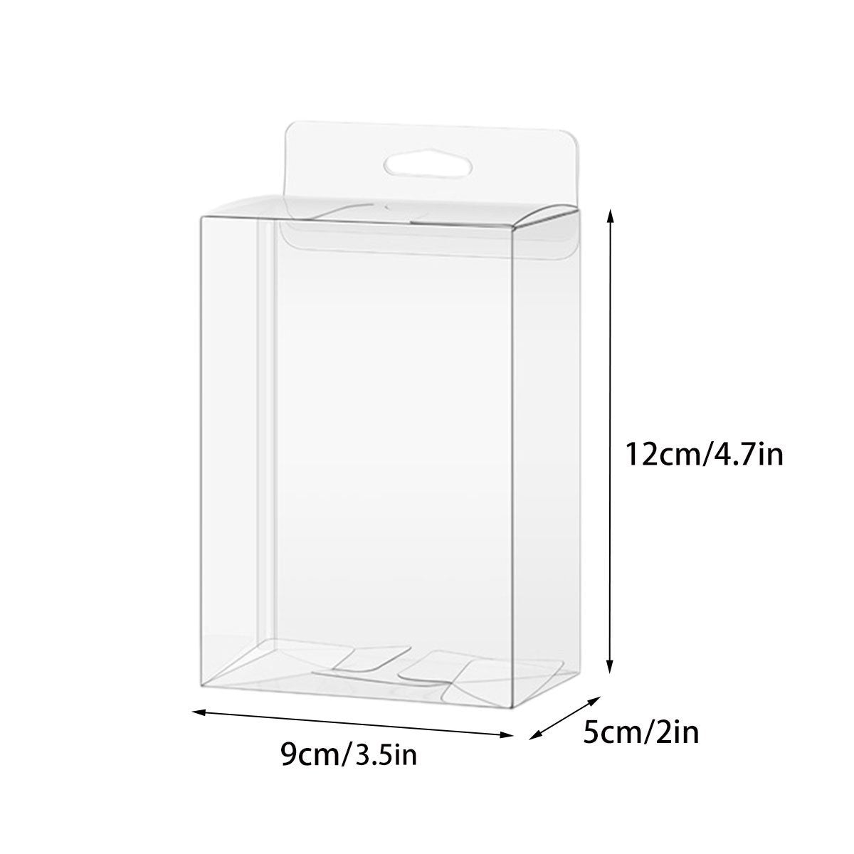 Transparent PVC Hook Gift Boxes 50PCS