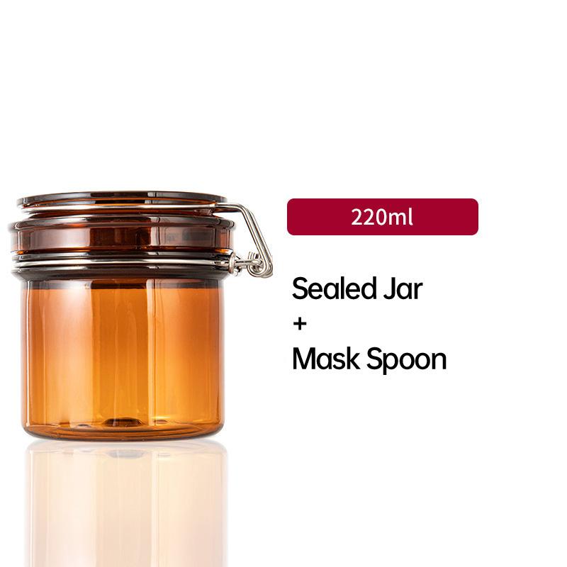 Durable PET Plastic Brown Plastic Jars for Skincare UV Protection Brown Plastic Jars 5pcs