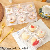 Pastry Packing Small Cake Box With Clear Lids For Donut Mousse Puffs 20pcs