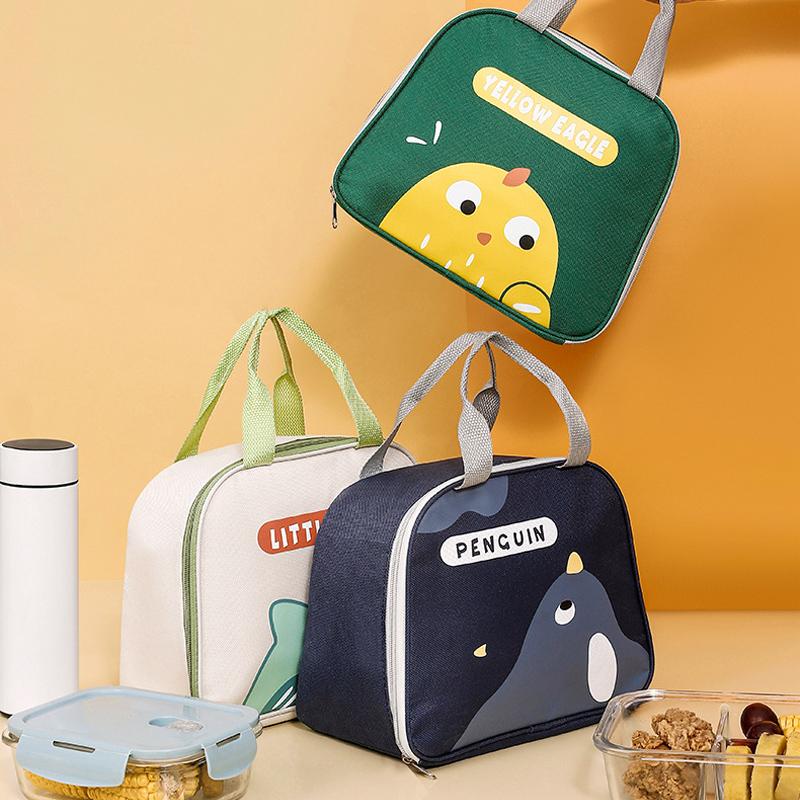 Cute Cartoon Lunch Bag Reusable Insulated School Lunch Box Cooler Tote Boy Girl