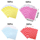 Colorful Dot Paper Bag 4Colours 100PCS