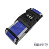 Luggage Strap Code Password Travel Suitcase Secure Lock Safe Nylon Packing Belt