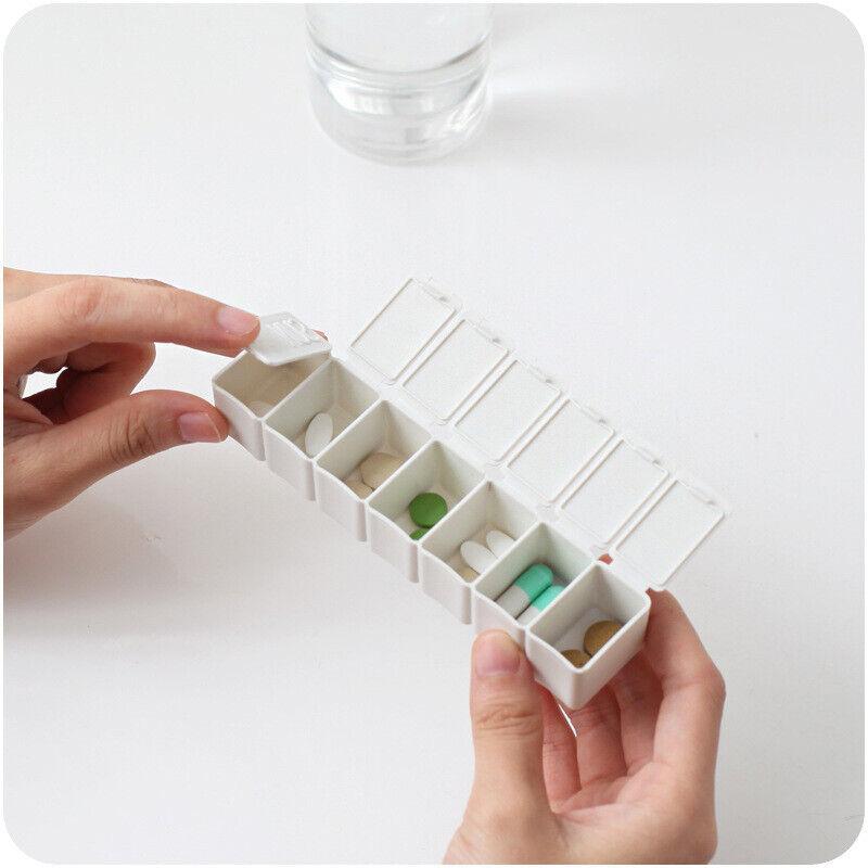 Weekly Pill Box Dispenser 2PCS