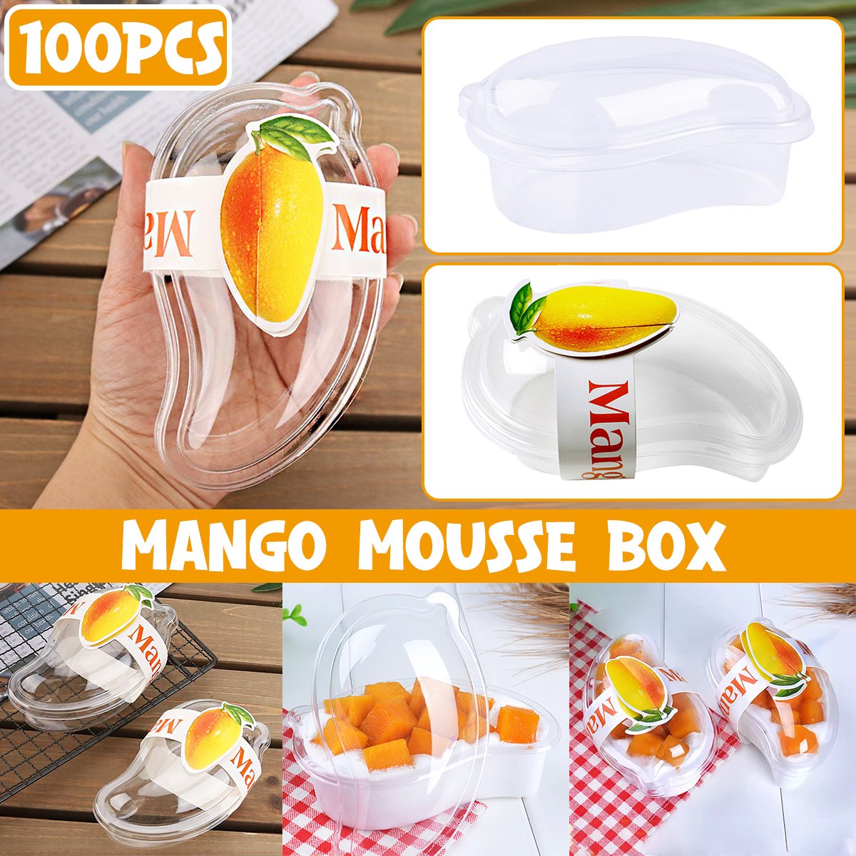 Showcase Your Desserts with Mango Shaped Cake Containers
